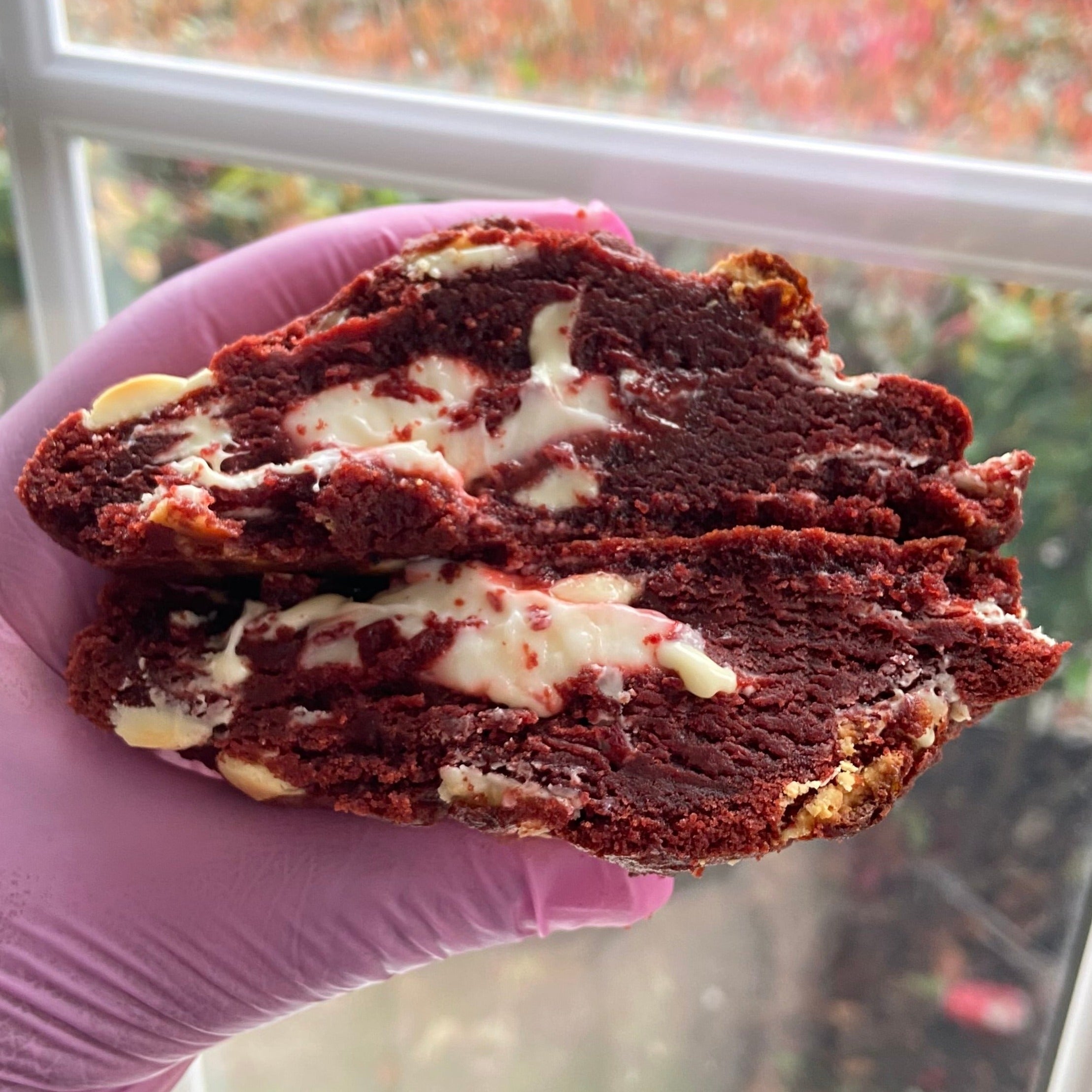 Red Velvet Cream Cheese Fudge Cookie