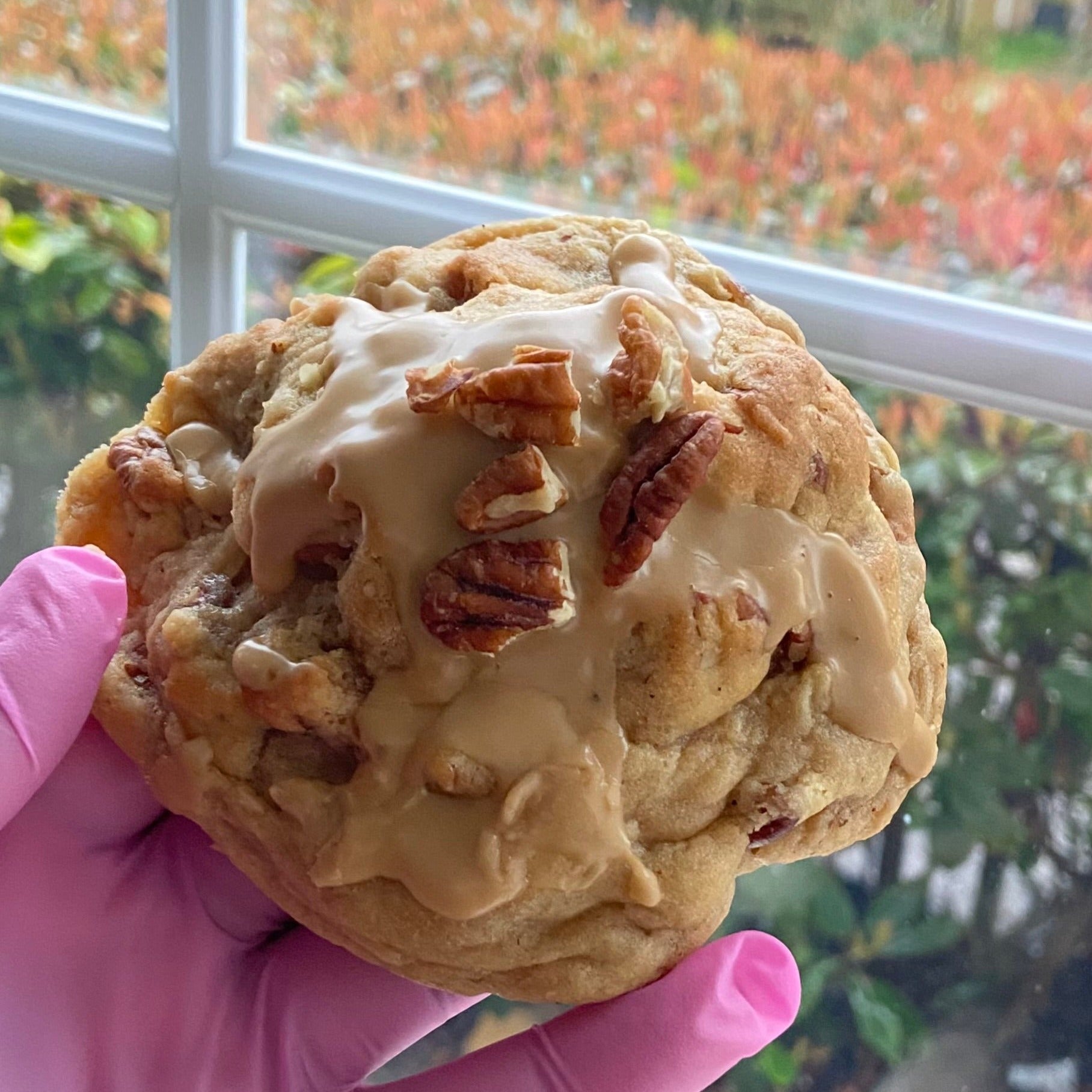 Maple and Pecan Fudge Cookie